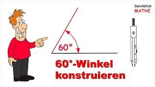 60°-Winkel mit dem Zirkel konstruieren