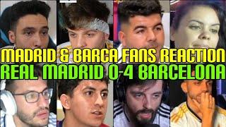 MADRID & BARCA FANS REACTION TO REAL MADRID 0-4 FC BARCELONA | FANS CHANNEL