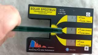 What's better 3M Crystalline or Llumar Formulaone Stratos Window Film? Solar Spectrum Meter Compares