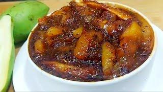 This sweet and sour mango launji will not spoil even in a year. mango pickle | Aam ka galka sweet mango pickle