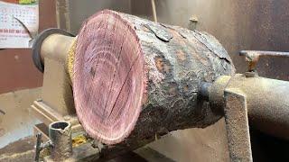 @Horror Wood Rotation  Great working skills and extremely bold ideas on the lathe