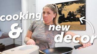 Cooking in my NEW KITCHEN + Getting apartment decor in the mail! | NYC Moving vlog