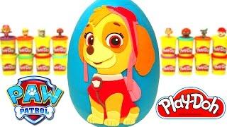 Huevo Sorpresa Gigante de Paw Patrol de Skye en Español Plastilina Play Doh