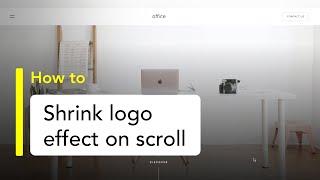 Shrink Logo Effect & Dynamic Header Background on Scroll