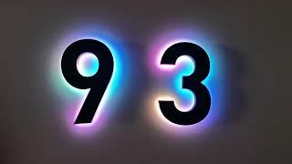 Illuminated House Numbers