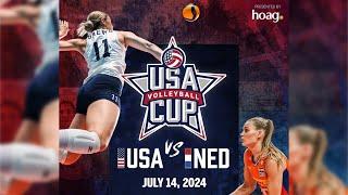 USA vs Netherlands | USA Volleyball Cup | Full match replay | July 14, 2024