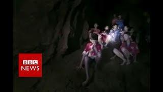 Thailand cave rescue: The moment divers find the boys - BBC News