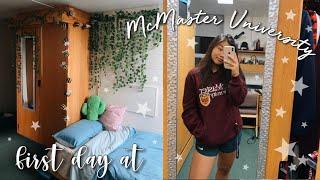 FIRST DAY OF FRESHMAN YEAR  McMaster University | Allie C.