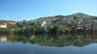 VIKING TORGIL DOURO RIVER CRUISE PORTUGAL. PART OF A LITTLE TOWN ON THE BANKS OF THE DUORO RIVER