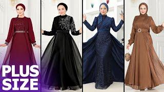 ModaSelvim Yeni Sezon Büyük Beden Abiye Elbiseler 2025 - Plus Size Evening Dresses