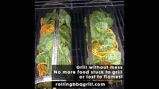 Rolling BBQ Grill Basket Net | Barbecue Rack | Rolling BBQ Grill | rollingbbqgrill.com