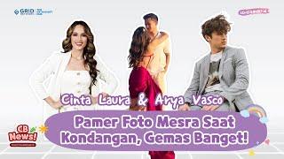 CINTA LAURA & ARYA VASCO PAMER FOTO MESRA KONDANGAN BERDUA