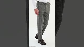 Step into Summer with Men's Check Gray Suit Pants, designed for Values Style and Comfort.