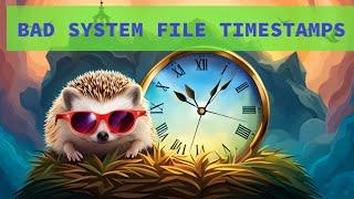 Why Windows system files have wrong compile timestamps