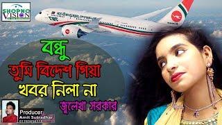 প্রবাসী বন্ধুকে নিয়ে জুলেখা সরকারের বুক ফাটা গান।।sopno vision