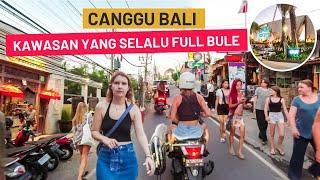 Towards Evening Canggu Bali added Crowded, Bali's current situation