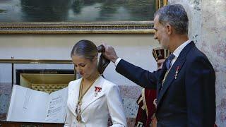 La Princesa Leonor recibe las medallas del Congreso y Senado