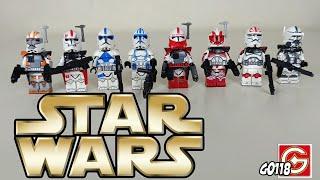 G0118 | Star Wars Clone Wars Minifigures | Captain Keeli | Arc Trooper | Kix | HardCase | NON LEGO