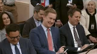 Peter Doocy, Is President O'Biden Flub, Gaffe with John Kirby  White House Press Conference  Dec 14