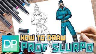 [DRAWPEDIA] HOW TO DRAW PROFESSOR SLURPO from FORTNITE - STEP BY STEP DRAWING TUTORIAL