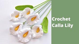 How to Crochet Calla Lily Flowers  Crochet Flower Bouquet