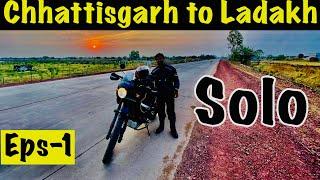 Raipur to Ladakh Solo ride Eps-1  | Raipur to Jhansi | Royal Enfield Himalayan