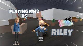 RILEY DESTROYS TEAMERS IN MM2 + GAMEPLAY (KEYBOARD ASMR)