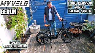 20 Zoll E-Bike Klapprad - MYVELO (Deutschland) Berlin- auch ideal für Camping und Wohnmobil geeignet