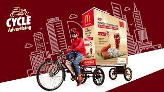 Tricycle Branding, Outdoor Advertising Campaign, For Enquiry - 9535343434