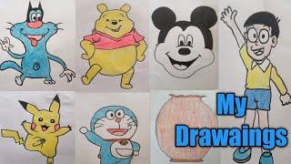 Drawing in  Lockdown  | Usha House || My Drawing collections in 2020 | Drawings by Nikhila