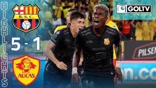 Resumen | Barcelona 5 - Aucas 1 | LigaPro 2023 - Fecha # 9