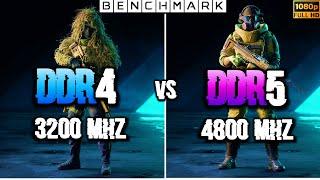 DDR4 3200 MHz RAM vs DDR5 4800 MHz RAM // Test in 9 Games // 1080p // Benchmark