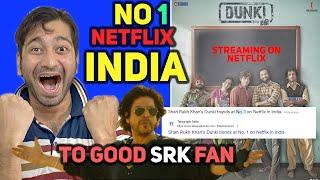 Dunki on Netflix No 1 in India! Shahrukh Khan #Dunki #NetflixIndia #No1OnNetflix