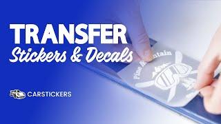 Transfer Stickers and Custom Vinyl Decal Stickers