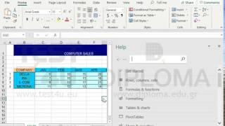 Display any topic of Microsoft Excel Help. Make sure that Help is a new window.