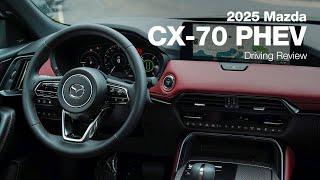 2025 Mazda CX-70 | PHEV Premium Plus | Driving Review