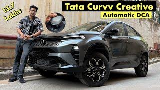 Tata Curvv Creative 1.2 DCA Automatic Variant @13.7 Lakhs - Interiors , Features & On Road Price ?