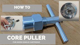 HOW TO USE A CORE PULLER FOR MOEN SHOWER FAUCET CARTRIDGE BY DANCO by TASKMAN