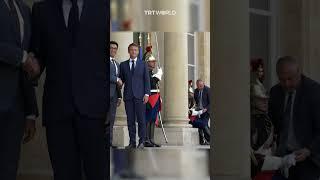 Guardsman collapses as Macron greets Madagascar’s Rajoelina