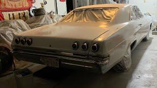 Painting my 1965 Impala with Rustoleum turbo spray paint