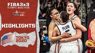 Plum, Gray & Co.! USA to the Olympics | Highlights | FIBA 3x3 Olympic Qualifier