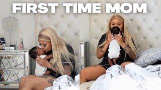 POSTPARTUM VLOG: A DAY IN THE LIFE OF A FIRST TIME MOM | 24 HOURS WITH A NEWBORN