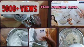 Kent Hand blender 150Watt Unboxing, Review and Demo in tamil l Dough making l Whipping l Beating