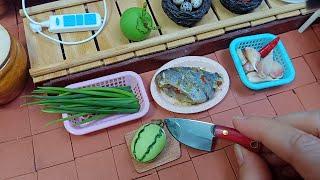 Bữa Cơm Ở Nhà Tí Hon | Tập 3 | Cá Chiên & Dưa Hấu | Nấu Ăn Mini | Nhà Mini | Bếp Mini Tâm Thảo