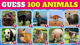 Guess 100 Animals in 3 Seconds | Easy, Medium, Hard, Impossible