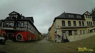 D: Stadt Leutenberg. Landkreis Saalfeld-Rudolstadt. Rundfahrt durch die Stadtmitte. November 2021