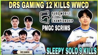 DRS Gaming 12 Kills Chicken Dinner at PMGC Scrims | Sleepy Solo 9 Kills | Clash with kvn