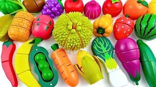 Satisfying Video | Cutting New Durian, Fruits and Vegetables | Wooden & Plastic ASMR Squishy