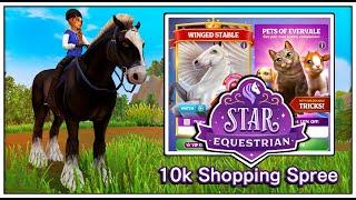 [Star Equestrian] Shopping Spree! I Spent 10000 Gems On Gacha & The Friesian Animations Are Broken!