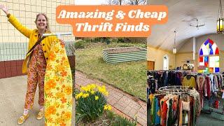 Spring thrifting, beginner gardening, & 70s vintage decor score